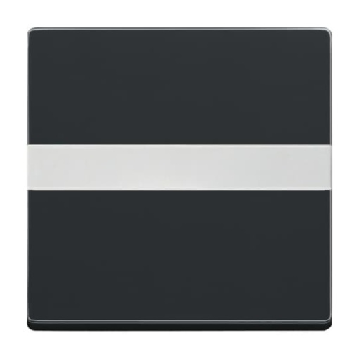 Rocker with labelling field for Switchpush button, Single rocker black matt - Platform 63