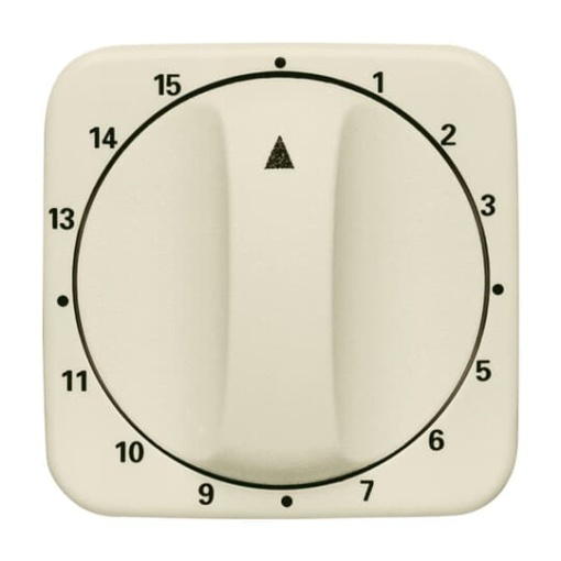 Cover plate with legend 1 ... 15 Min for Time switch, Turn button white - Busch-Duro 2000 SI