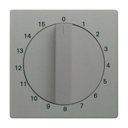 Cover plate 1 ... 15 Min for Time switch, Toggle grey metallic - Platform 63