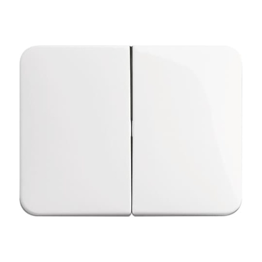 Rocker for Switchpush button, Two-part rocker studio white - alpha