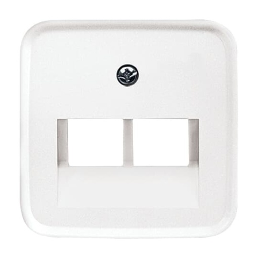 Cover plate UAEIAE ISDN 2 gang alpine white - Reflex SI