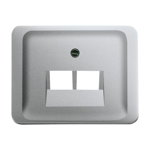 Cover plate UAEIAE ISDN 2 gang titanium - alpha