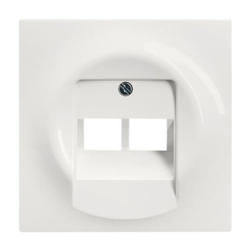 Cover plate UAEIAE ISDN 2 gang alpine white - impuls