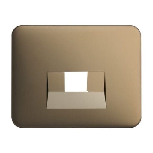 Cover plate UAEIAE ISDN 1 gang bronze - alpha