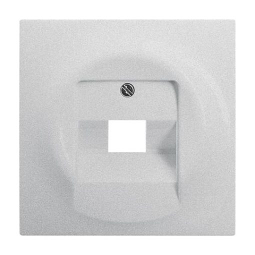 Cover plate UAEIAE ISDN 1 gang aluminium silver - impuls