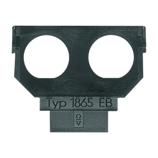 Socket Fixing Plate Twinax 2 gang anthracite - Platform 63