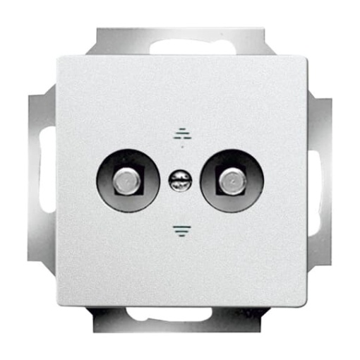 Equipotential socket insert aluminium silver - Platform 63