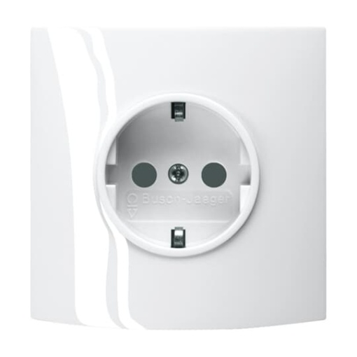 SCHUKO socket Safety Shutter studio white  - alpha