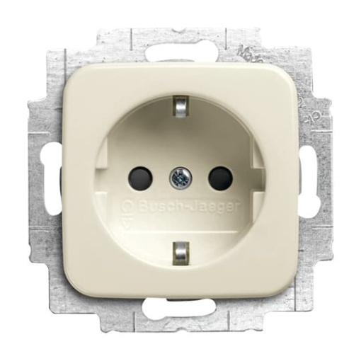 SCHUKO socket insert Safety Shutter without claw white - Busch-Duro 2000 SI