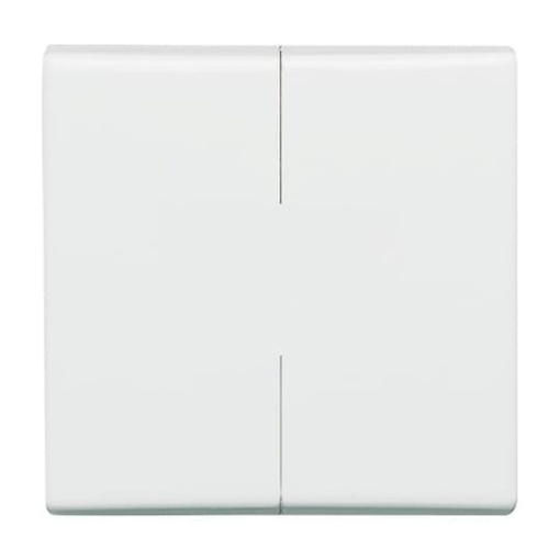 Rocker with legend for Switchpush button, Two-part rocker alpine white - Allwetter 44 IP 44