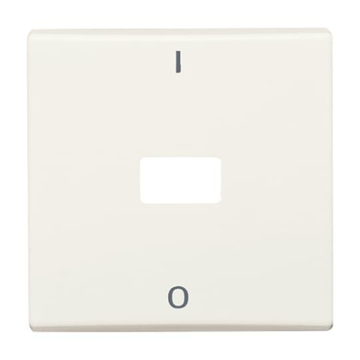 Rocker with legend Characters 0 and 1 Open for Symbol for Switchpush button, Single rocker white - Allwetter 44 IP 44