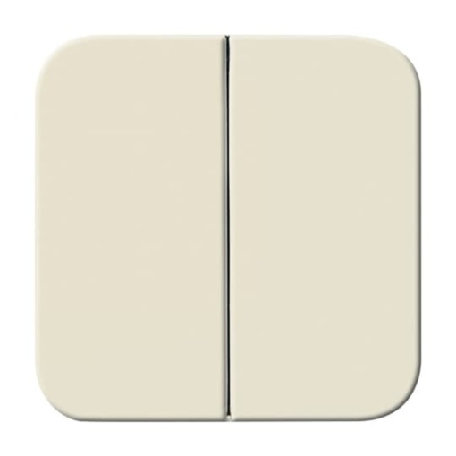Rocker for Switchpush button, Two-part rocker white - Busch-Duro 2000 SI