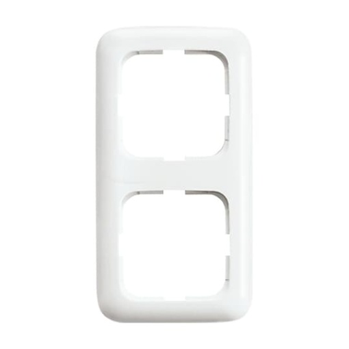 Cover frame 2-gang alpine white - Reflex SI
