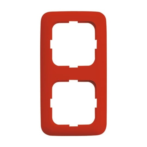 Cover frame 2-gang red - Reflex SI