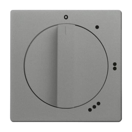 Cover plate with legend Symbol "0-1-2-3" for Level switch, Turn button grey metallic - Platform 63