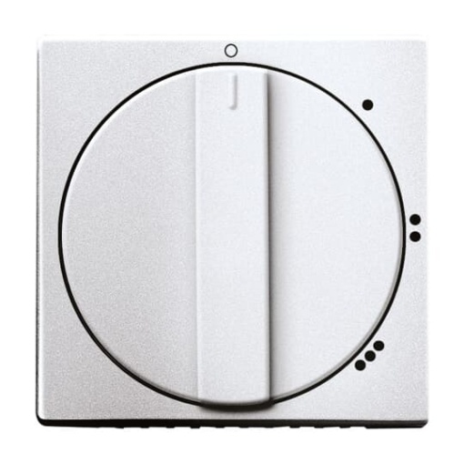 Cover plate with legend Symbol "0-1-2-3" for Level switch, Turn button aluminium silver - Platform 63