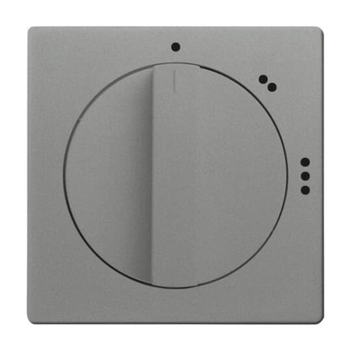 Cover plate with legend Symbol "1-2-3" for Level switch, Turn button grey metallic - Platform 63