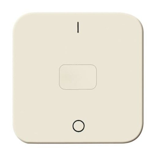 Rocker screwable Characters 0 and 1 with Neutral Calotte for Switchpush button, Single rocker white - Busch-Duro 2000 SI