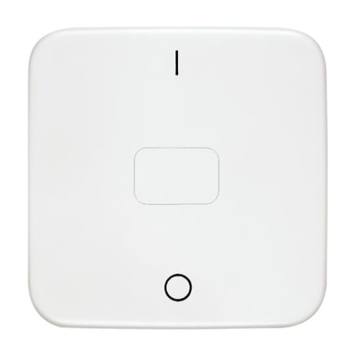 Rocker screwable Characters 0 and 1 with Neutral Calotte for Switchpush button, Single rocker alpine white - Reflex SI