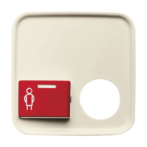 Cover plate 1 gang Red white - Busch-Duro 2000 SI