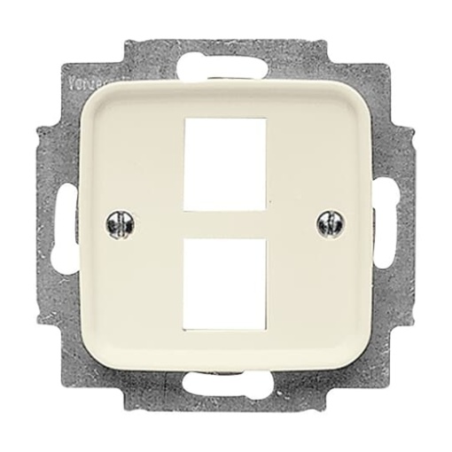 Cover plate Modular Jack 2 gang white - Busch-Duro 2000 SI