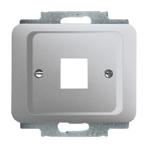 Cover plate Modular Jack 1 gang titanium - alpha