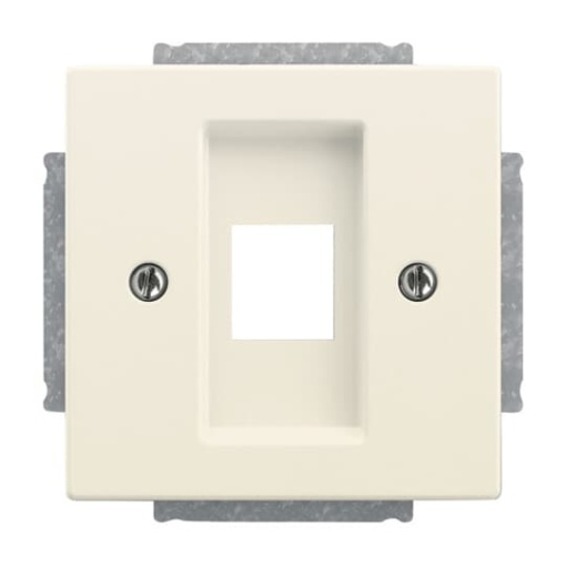 Cover plate Modular Jack 1 gang ivory white - Platform 63