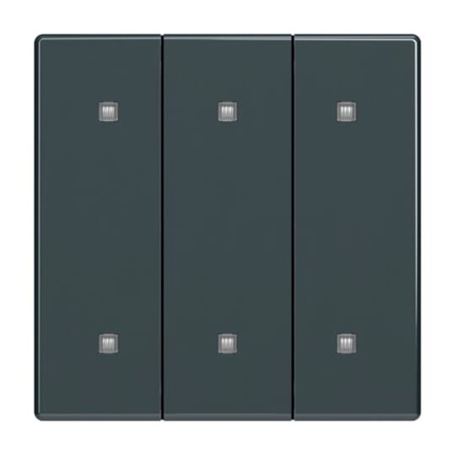 Rocker for Electronic push button Three-part rocker anthracite - Platform 63