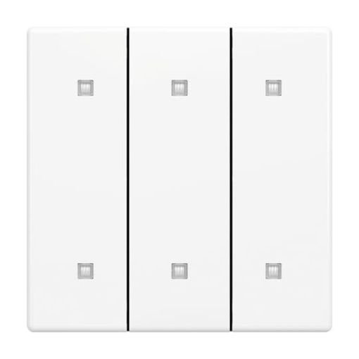 Rocker for Electronic push button Three-part rocker studio white - Platform 63