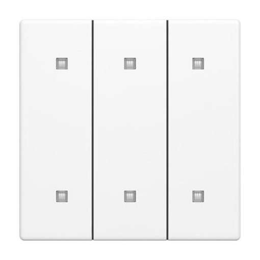 Rocker for Electronic push button Three-part rocker studio white matt - Platform 63