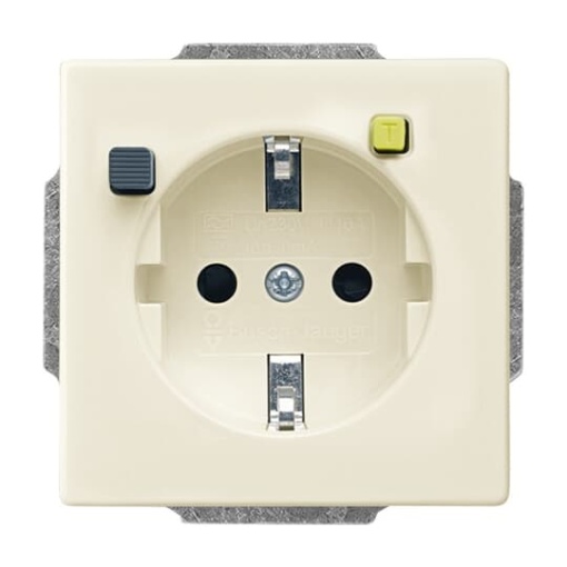 FI-Schukomat SCHUKO socket insert Safety Shutter ivory white - Platform 63