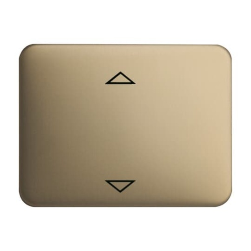 Busch-Jalousiecontrol II Control element with legend Symbol "arrows" for Venetian blind Single push button bronze - alpha