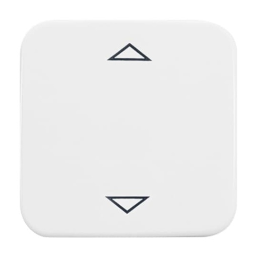 Busch-Jalousiecontrol II Control element with legend Symbol "arrows" for Venetian blind Single push button alpine white - Reflex SI