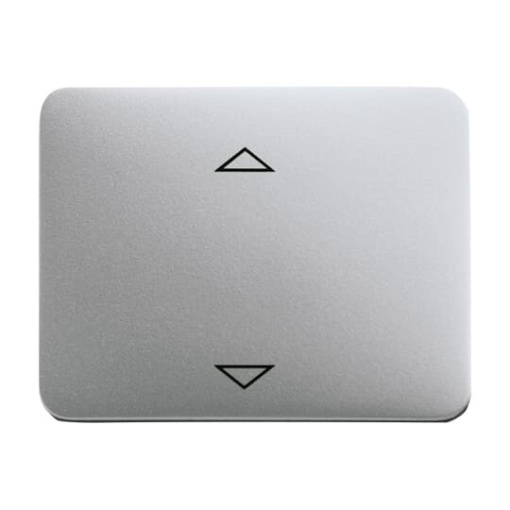 Busch-Jalousiecontrol II Control element with legend Symbol "arrows" for Venetian blind Single push button titanium - alpha