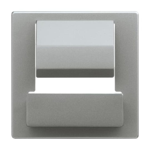 Cover plate PowerDock 1 gang grey metallic - Platform 63