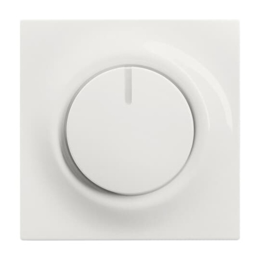 Cover plate for Dimmer Turn button alpine white - impuls