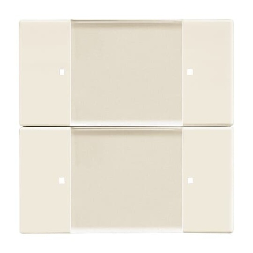 Control Element for Switchdimmer Zigbee 2gang Radio Control ivory white - 63x63