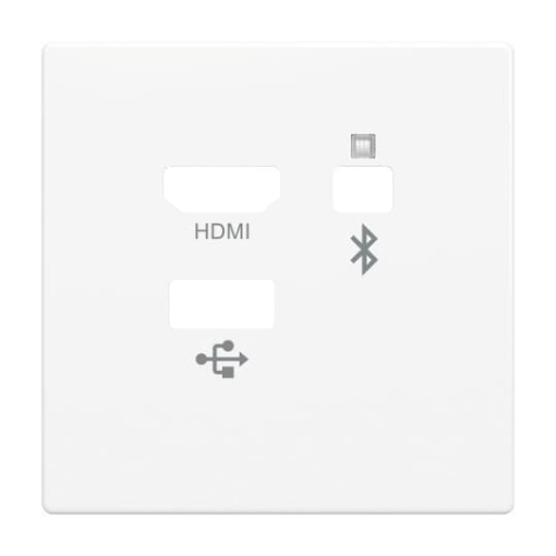 Cover plate Multimedia 3 gang studio white - Platform 63