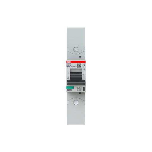 S801P-C80-R High Performance Circuit Breaker with ring tongue terminal. C Characteristic. 50kA, 80A, 1P