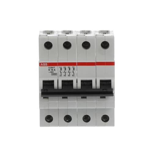 S204P-K16 Miniature Circuit Breaker - 4P - K - 16 A