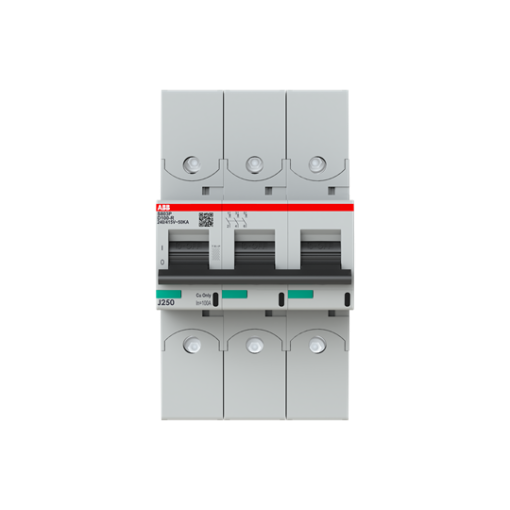 S803P-D100-R High Performance Circuit Breaker with ring tongue terminal. D Characteristic. 50kA, 100A, 3P