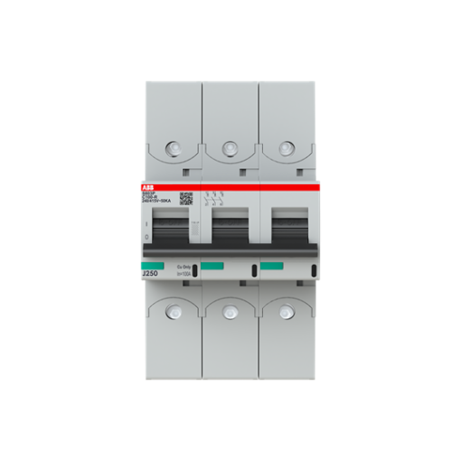S803P-C100-R High Performance Circuit Breaker with ring tongue terminal. C Characteristic. 50kA, 100A, 3P