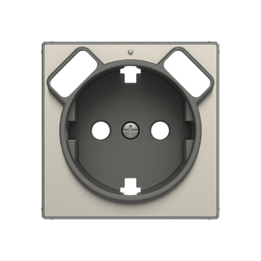 Cover socket outlet Without imprint Stainless steel - Sky Niessen