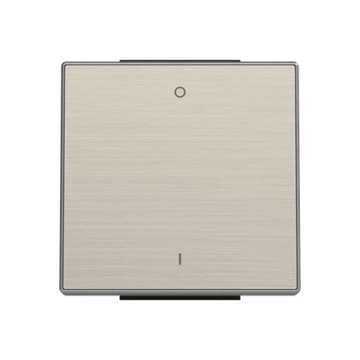 Rocker Characters 0 and 1 for Switchpush button, Single rocker Stainless steel - Sky Niessen