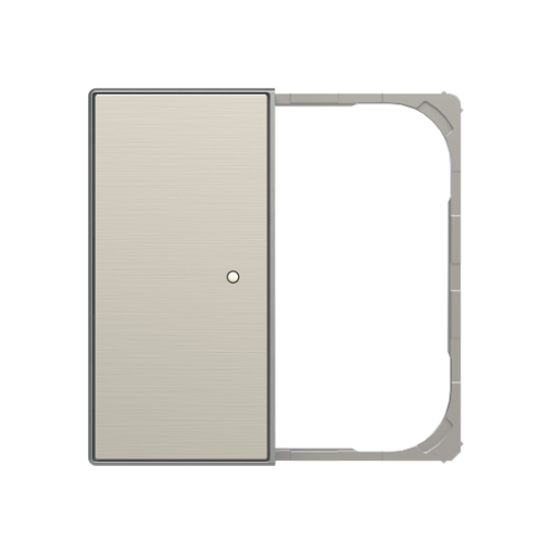 Cover plate Without imprint for Switchpush button Two-part button Stainless steel - Sky Niessen