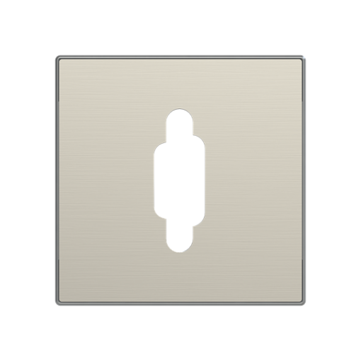 Cover plate VGA 1 gang Stainless steel - Sky Niessen