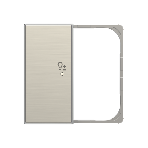 SRD-2-L-85AI - Cover plate - freehome  KNX 2-gang sensors - Dimmer - Left - Stainless Steel