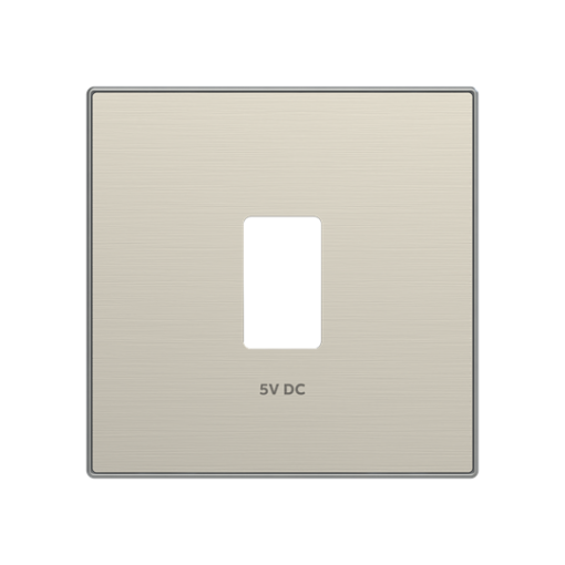 Cover USB charger USB 1 gangs Stainless steel  - Sky Niessen