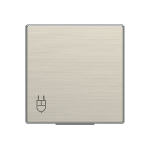 Cover socket outlet Without imprint Stainless steel - Sky Niessen