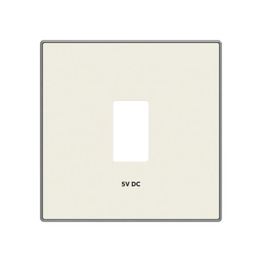 Cover USB charger USB 1 gangs White  - Sky Niessen